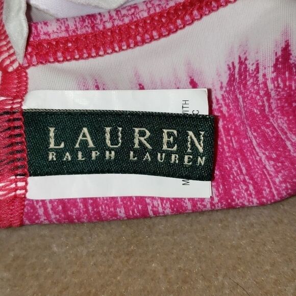 Lauren Ralph Tie‎ Dye Tankini Swimsuit Pink White 8 - Picture 4 of 9